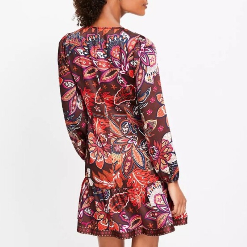 LOFT Multicolor Floral Mini Dress - Picture 3 of 13